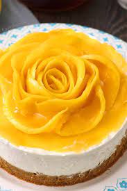 Really Easy No Bake Mango Cheesecake Recipe Mango Cheesecake Easy Cheesecake Recipes Mango Dessert Recipes