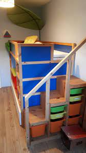 Ikea Kura Hack With Trofast Stairs And Malm Drawer Ikea Kura Ikea Childrens Bedroom Kura Hack