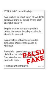 Hi guys, welcome back to my blog! Pos Malaysia Berhad On Twitter Mesej Berikut Yang Dikongsi Melalui Media Sosial Whatsapp Adalah Tidak Benar Operasi Kami Tidak Mengalami Gangguan Berjalan Seperti Biasa Elakkan Daripada Berkongsi Maklumat Yang Tidak