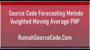 Contoh soal weighted moving average dan penyelesaiannya. Source Code Forecasting Metode Weighted Moving Average Php Tugasakhir Id