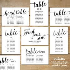 Seating Chart Wedding Template Wedding Seating Chart Cards