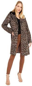 Kate Spade Leopard Wool Coat W Faux Fur Collar Leopard Women S Coat Shopstyle
