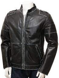 Handmade Men S Black Leather Biker Jacket Slim Fit Jacket For Mens Black Leather Biker Jacket Mens Black Leather Slim Fit Jackets