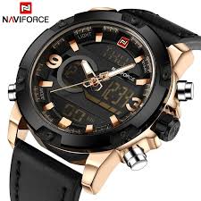 naviforce luxury brand men analog digital leather sports watches men s army military watch man quartz clo mens watches leather military watches watches for men