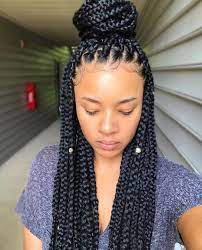 So Cute By Xoxojenise 8 1 2 Hours Later Decided To Do My Own Box Braids For The First Tim Hair Styles Braided Hairstyles For Black Women Braided Hairstyles