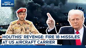 Yemen's Houthis Attack US Aircraft Carrier Twice , Call It Retaliation For US  Strikes