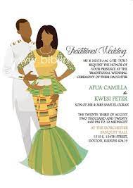 Mfeano African Ghana Traditional Invitation Card Template Ghana Traditional Wedding Traditional Wedding Traditional Wedding Invitations