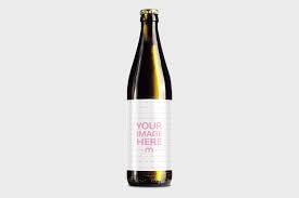 Download Beer Bottle Label Online Mockup Template Mediamodifier