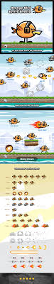Orange Flying Bird Game Character Game Character Cartoon Character Design Winter Bird