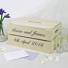 Personalised Wedding Post Box Crate Card Box Wedding Wedding Post Box Wedding Card Post Box