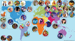 To summarize, essentially every disney animated movie exists in the same world, but on different planes. Visual Analysis Disney Map Every Disney Movie Disney Animated Movies