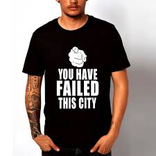 Camiseta Arrow You Have Failed This City Tv Series Show Green Arrow T Shirts You Have Failed This City T Shirts Men Top Tees Summer Casual Fashion Tshirts Camiseta