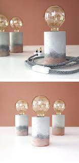le beton de la lampe lampe diy bricolage en beton lampe