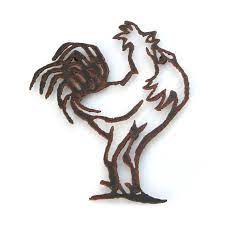 Rooster Calling Metal Wall Art Home Decor Handmade Etsy Rooster Wall Art Metal Wall Art Wall Art