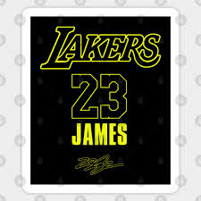 Every statistic, every season, every. Lebron James Signature La Lakers 23 Lebron James Sticker Teepublic