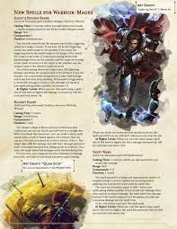 Raw, you take 1d6 damage for every 10 we could use the damage due to falling rules, multiplied by mass. Three New Spells Designed For Eldritch Knights Bladesingers And Other Warrior Mages Dungeons And Dragons Rules Eldritch Knight Dungeons And Dragons Classes