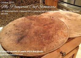 An American Housewife How To Clean Pampered Chef Stoneware 2007 Updates In 2009 And 2015 Pampered Chef Stoneware Pampered Chef Pizza Stone Pampered Chef