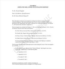 We are writing to let you know the outcome of our investigation into your complaint. 23 Investigation Report Templates Docs Pdf Word Pages Free Premium Templates