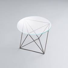 Reclaimed window coffee table with coffee table made of wood and fitted with glass top. Dia Glass End Table Designer Furniture Architonic