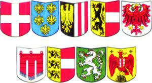Sie leitet sich vom mittelalterlichen wappen der babenberger ab, die vom 10. Bundesland Wappen Stadte Sehenswurdigkeiten Beruhmte Personen