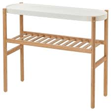 Satsumas طاولة نباتات خيزران أبيض 70 سم Ikea