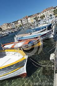 Brightly Painted Fishing Boats La Ciotat Harbour Fishing Boats Fish Painting Boat