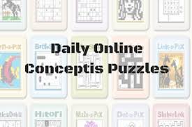 Rearrange words if you get stuck. Daily Online Conceptis Puzzles