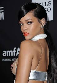 Slick Back Low Ponytail Black Hair Rihanna S Hairstyle Rihanna Hairstyles Sleek Ponytail Rihanna Ponytail