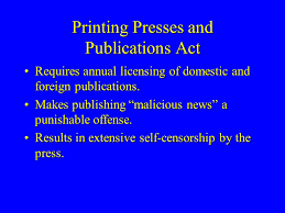 Find a translation for printing presses and publications act in other languages Malaysian Media Ownership And Control Ppt Video Online Download
