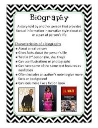 Biography Anchor Chart