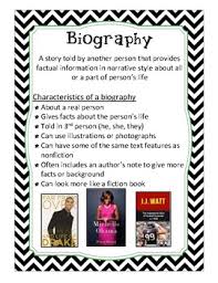 biography anchor chart