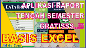 Anda hanya diminta untuk menginputkan data nilai hasil ujian tengah semester dan nilai dasar lainnya ke dalam kolom yang telah disediakan. Aplikasi Raport Tengah Semester Menggunakan Microsoft Excel Youtube