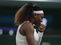 Superstars serena williams and roger federer progressed to the second round with straight sets wins on a dramatic monday at roland garros. Serena Williams Slips On Court In Her Wimbledon Opener Bids Tearful Adieu Tennis News Times Of India