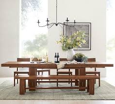 Maximum weight of each chair is 75 lbs. Menlo Reclaimed Teak Extending Dining Table Pottery Barn