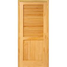 Interior replacement mobile home doors in all shapes and sizes, as well as hardware and accessories needed for installation. Mmi Door 30 In X 80 In Half Louver 1 Panel Unfinished Pine Wood Left Hand Single Prehung Interior Door Z022652l The Home Depot