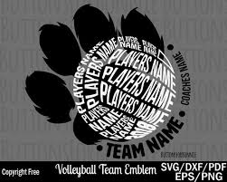 Download Volleyball Team Back Of Shirt Svg