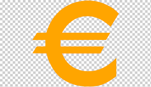 El símbolo del euro (€) es un símbolo monetario usado para el euro, la actual moneda oficial de la eurozona, en la unión europea (ue). Iconos De Computadora De Signo Euro Euro Angulo Texto Naranja Png Klipartz