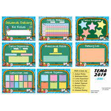 Semoga allah balas semua kebaikan cikgu. Part 1 Set Keceriaan Kelas Sekolah Tema 2019 Shopee Malaysia