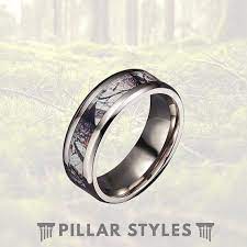 Brown Oak Camo Titanium Ring 6 8mm Mens Wedding Band Unique Wedding Band Hunting Ring C Titanium Wedding Rings Mens Wedding Bands 8mm Mens Wedding Band