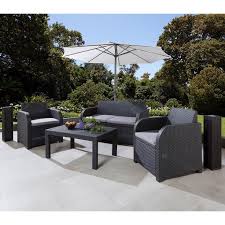 Sofa Set San Lorenzo Fur Garten Preiswert Danisches Bettenlager Outdoor Dekorationen Sitzkissen Grau Sofa