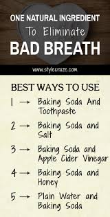 How To Use Baking Soda To Fight Bad Breath Bad Breath Cure Fight Bad Breath Bad Breath Remedy