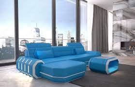 Sectional Sofa Leather Roma L Shape Corner Sofa Design Couch Led Lights Usb Corner Sofa Design Living Room Sofa Design Sofa