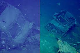 Researchers Stumped After 1940s Car Is Found Inside Sunk World War II  Aircraft Carrier