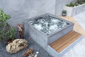 Dade Hotstone Concrete Whirlpool Outdoor Whirlpools From Dade Design Ag Concrete Works Beton Whirlpool Garten Wirlpool Garten Kleiner Pool Design