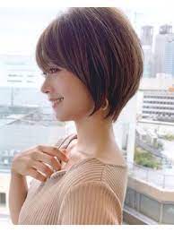 2020年夏 afloat ruvua 保坂 小顔前髪のショートボブのヘアスタイル biglobe beauty ショートカット 40代 ヘアカット ヘアスタイリング