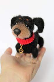 Crochet Dachshund Knitted Toys Crochet Black Dachshund Knitted Stuffed Animal Knitted Stuffed Animals Black Dachshund Knitted Toys
