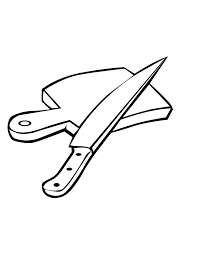 Desenho De Tabua E Faca Para Colorir Tudodesenhos