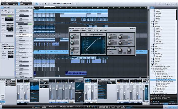PreSonus Studio One, a music creation and production application for  Windows and Mac