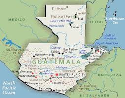 Guatemalan Map Guatemala Guatemala Travel Central America Map