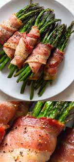 Bacon Wrapped Asparagus Bundles Recipe In 2020 Side Dishes Easy Bacon Wrapped Asparagus Recipes